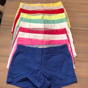 J. Crew 100% Cotton Broken-In Chino Shorts ALL SOLD